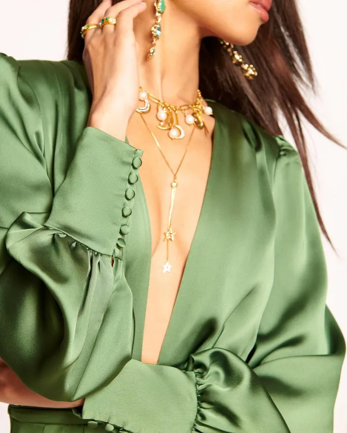 Women Madelane Plunging Jumpsuit Spruce Ramy Brook Dresses Women Madelane Plunging Jumpsuit Spruce Ramy Brook Dresses
