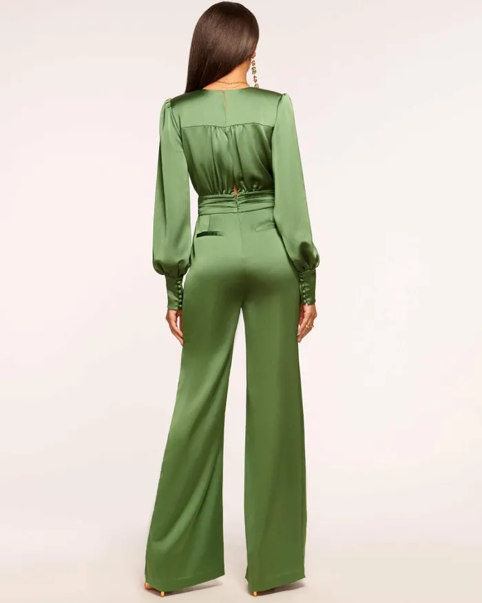 Women Madelane Plunging Jumpsuit Spruce Ramy Brook Dresses Women Madelane Plunging Jumpsuit Spruce Ramy Brook Dresses