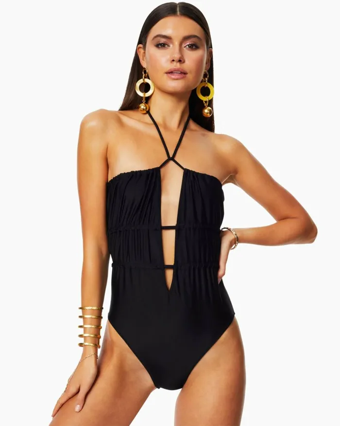Women Marta Strapless One Piece Swimsuit White Ramy Brook Swimwear