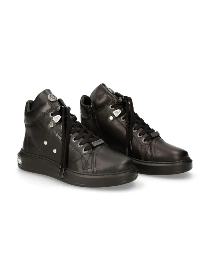 WomenMen Ankle Boot BLight With Laces MPisa102S51 New Rock Booties