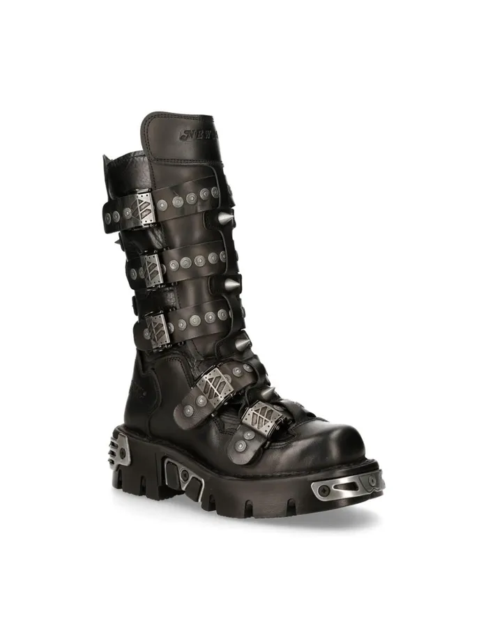 WomenMen Boot Metallic M134S1 New Rock Boots