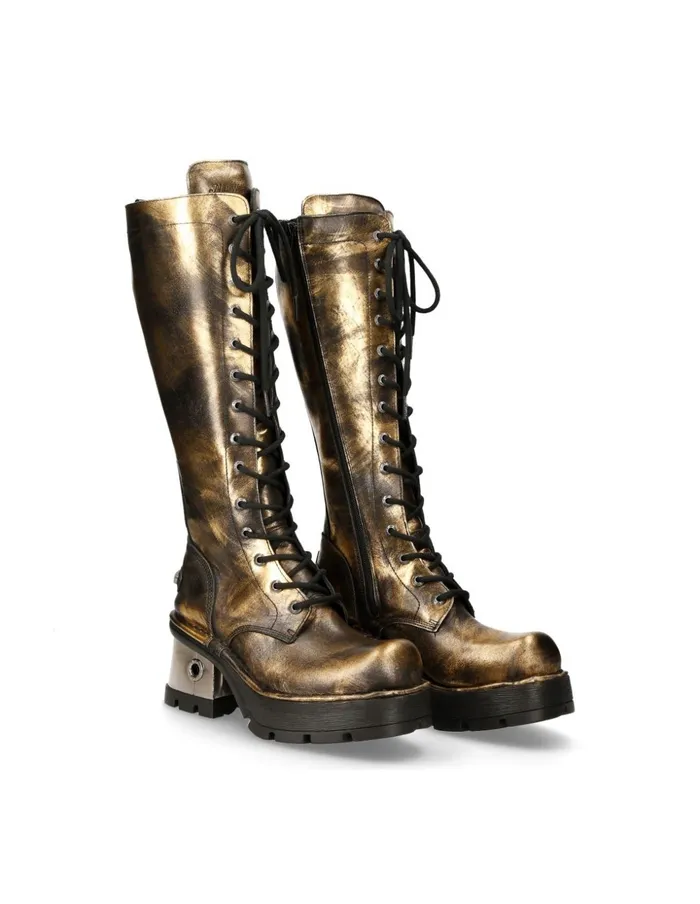 WomenMen Boot Metallic M236C9 New Rock Boots