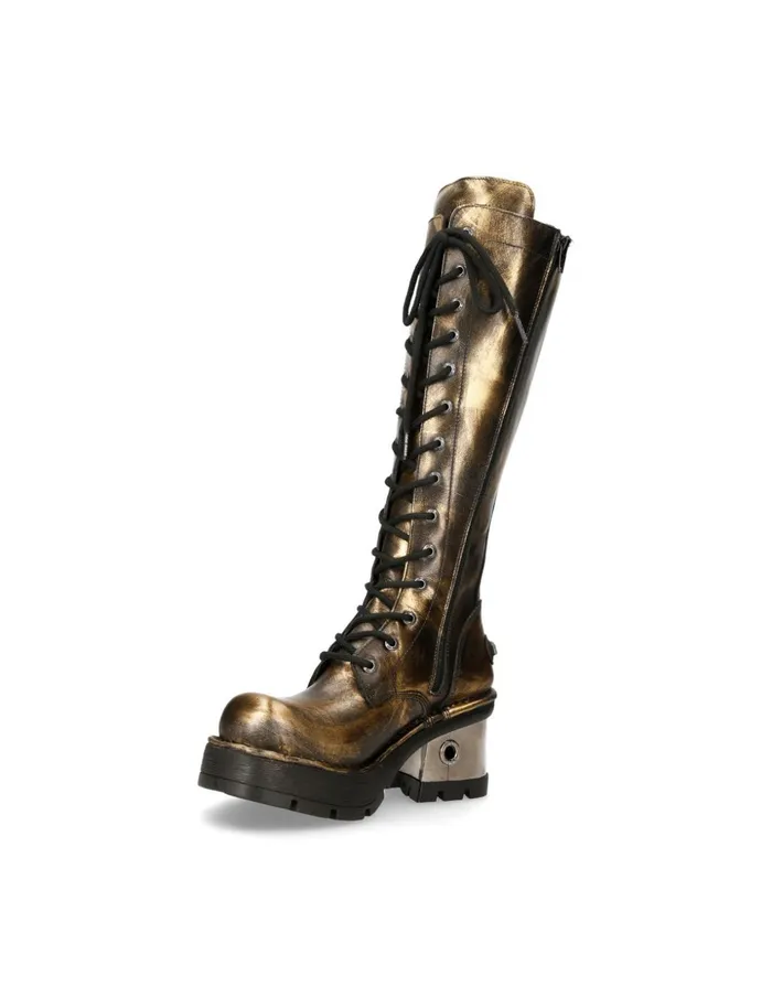 WomenMen Boot Metallic M236C9 New Rock Boots WomenMen Boot Metallic M236C9 New Rock Boots