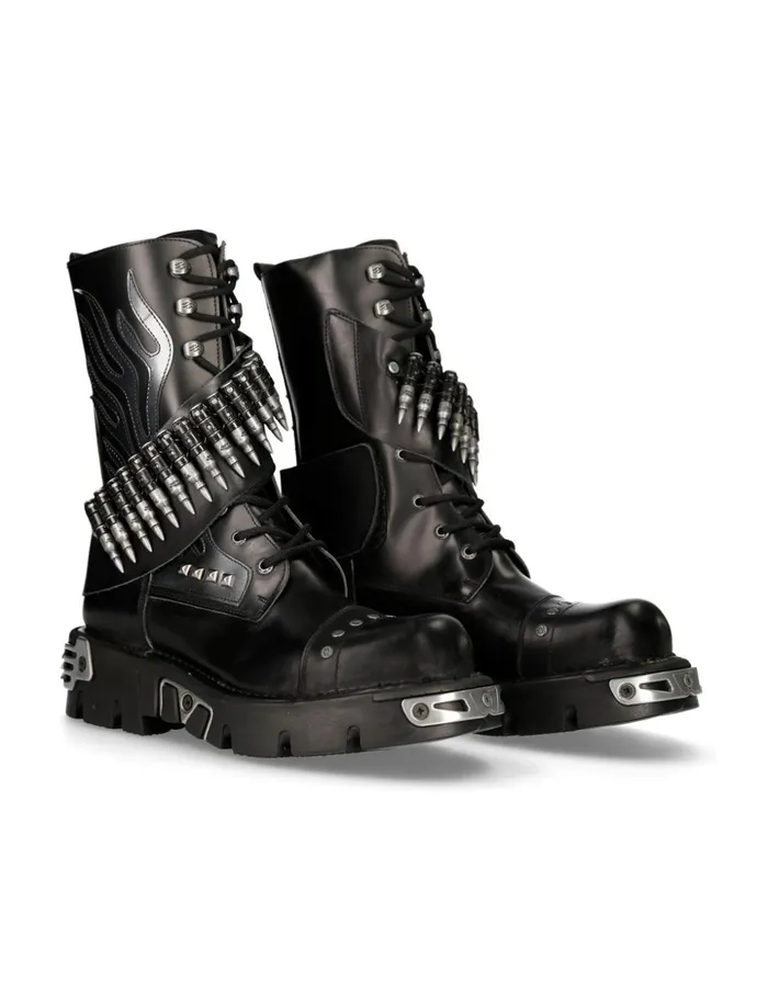 WomenMen Boot Metallic M297S2 New Rock Boots