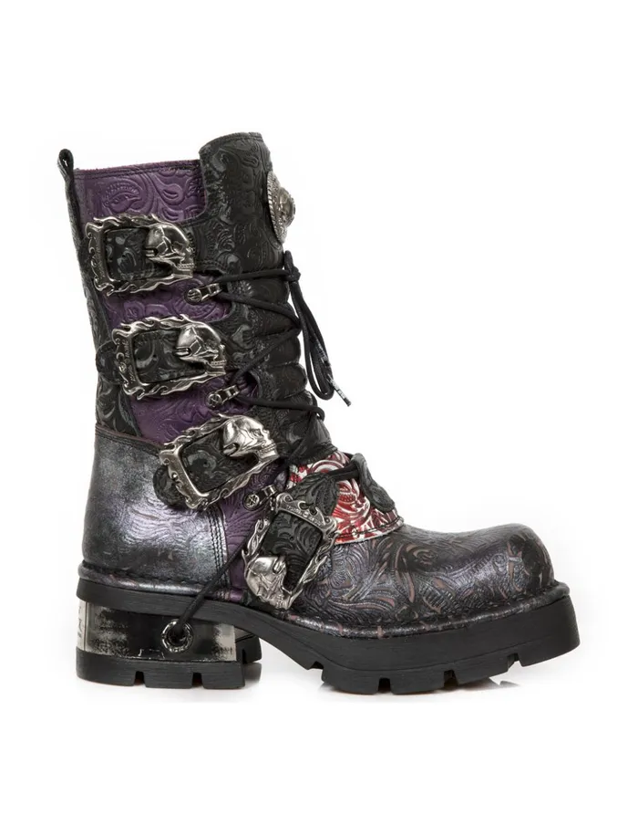 WomenMen Boot Metallic M373Cz79 New Rock Boots WomenMen Boot Metallic M373Cz79 New Rock Boots