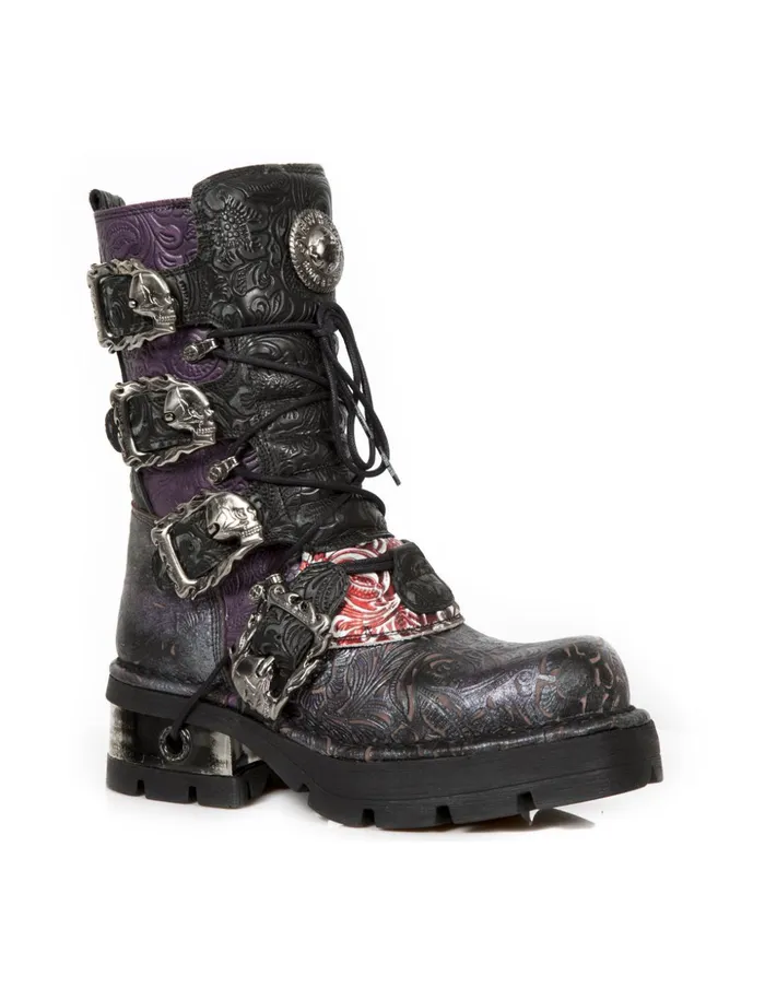 WomenMen Boot Metallic M373Cz79 New Rock Boots WomenMen Boot Metallic M373Cz79 New Rock Boots
