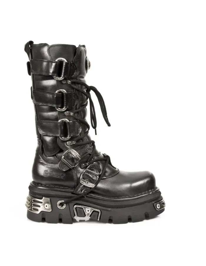 WomenMen Boot Metallic M474S1 New Rock High Boots WomenMen Boot Metallic M474S1 New Rock High Boots