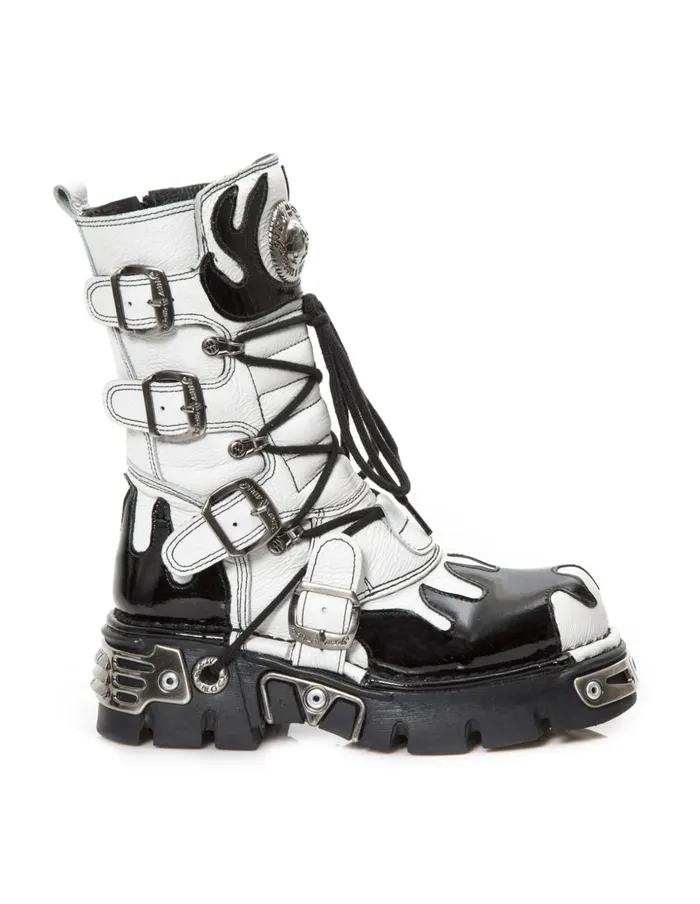 WomenMen Boot Metallic M591C7 New Rock Boots