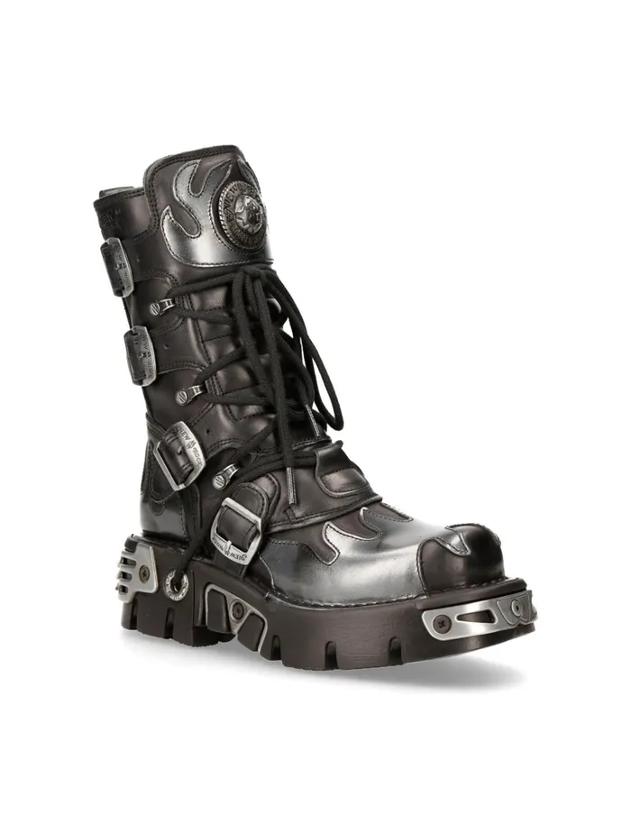 WomenMen Boot Metallic M591S2 New Rock Boots WomenMen Boot Metallic M591S2 New Rock Boots
