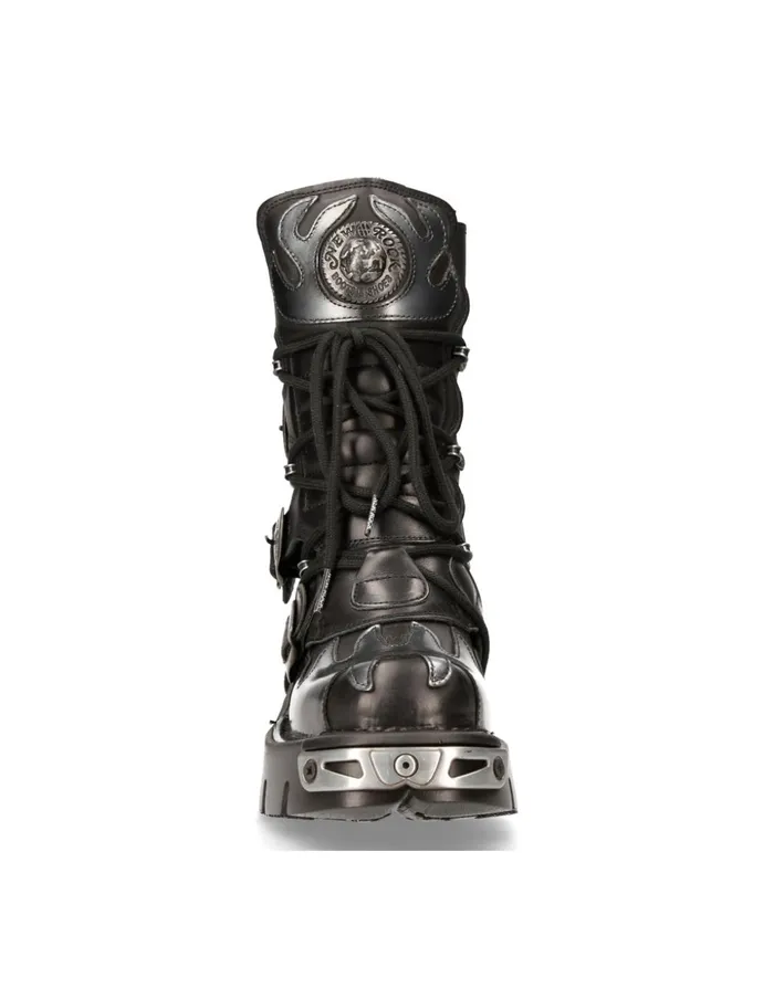 WomenMen Boot Metallic M591S2 New Rock Boots WomenMen Boot Metallic M591S2 New Rock Boots
