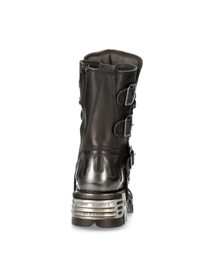 WomenMen Boot Metallic M591S2 New Rock Boots WomenMen Boot Metallic M591S2 New Rock Boots