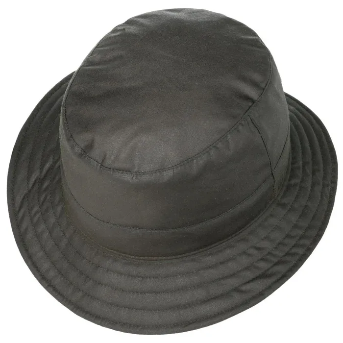 WomenMen Bucket Hats Mayser Kilian Waxed Cotton Bucket Fabric Hat Schwarz