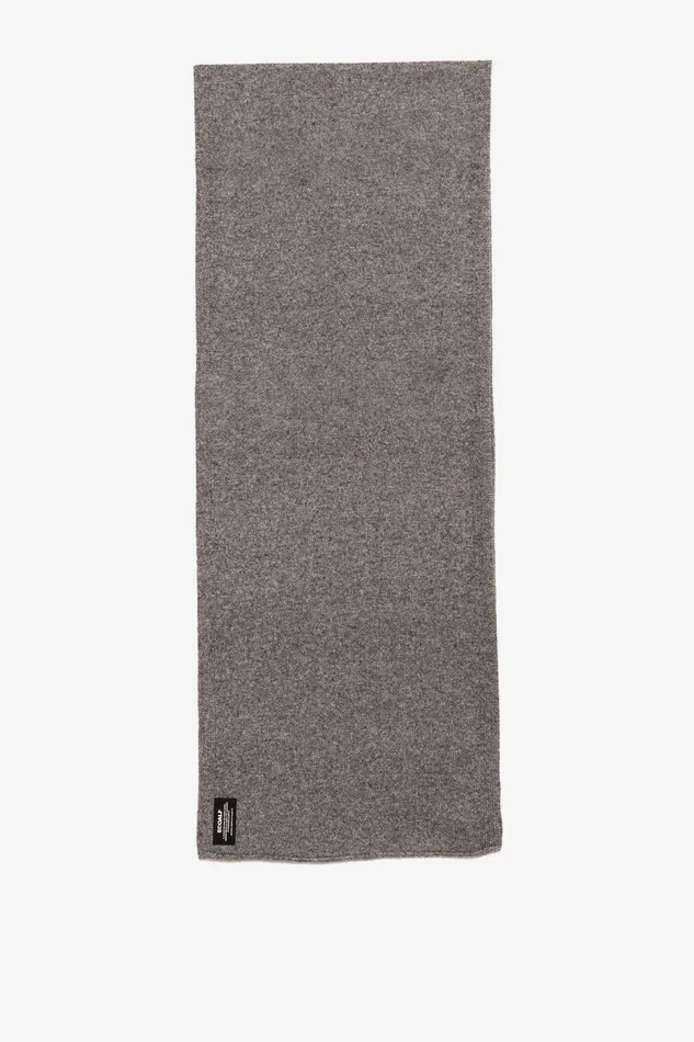 WomenMen Grey Wool Scarf Ecoalf Hats And Scarves