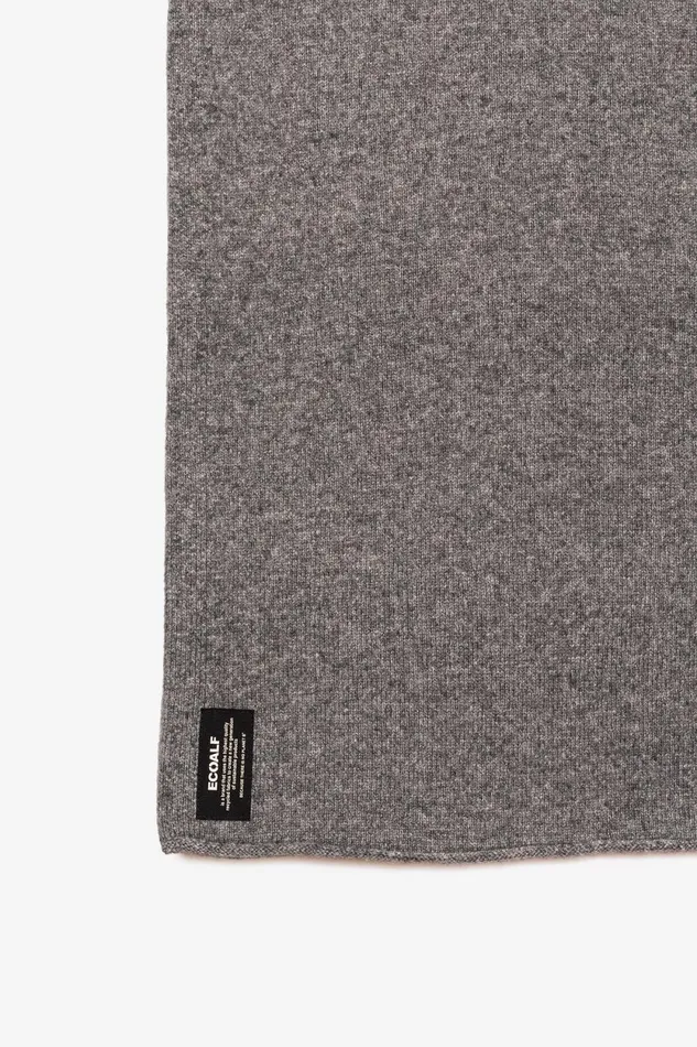 WomenMen Grey Wool Scarf Ecoalf Hats And Scarves