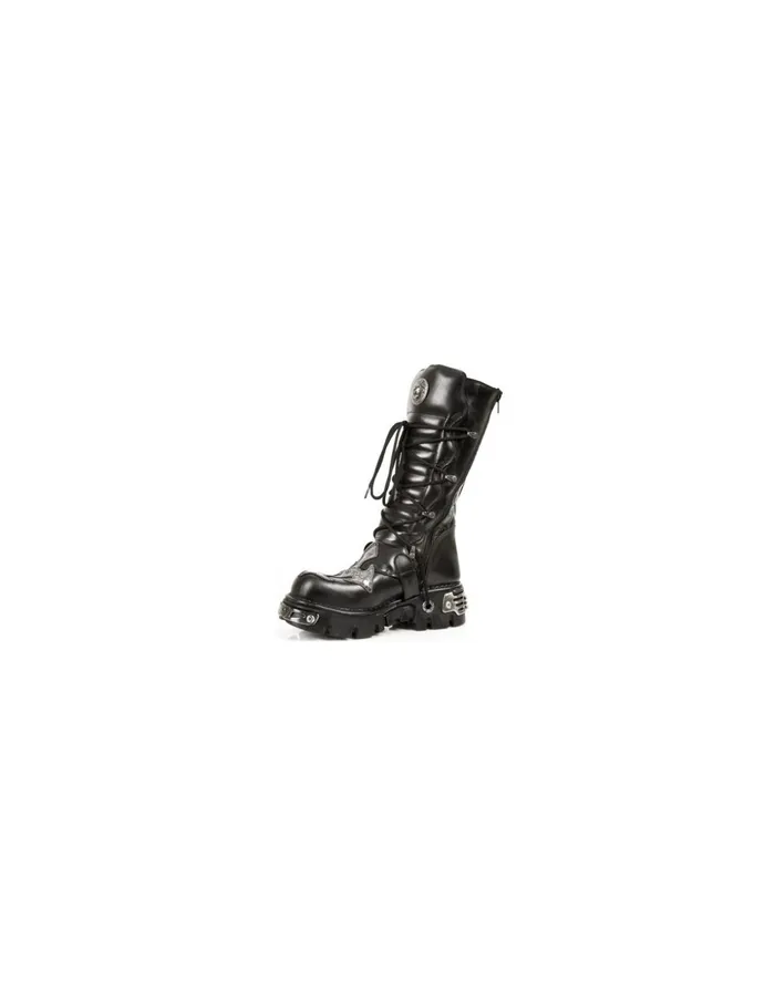 WomenMen High Boot Black Reactor M403S1 New Rock High Boots WomenMen High Boot Black Reactor M403S1 New Rock High Boots