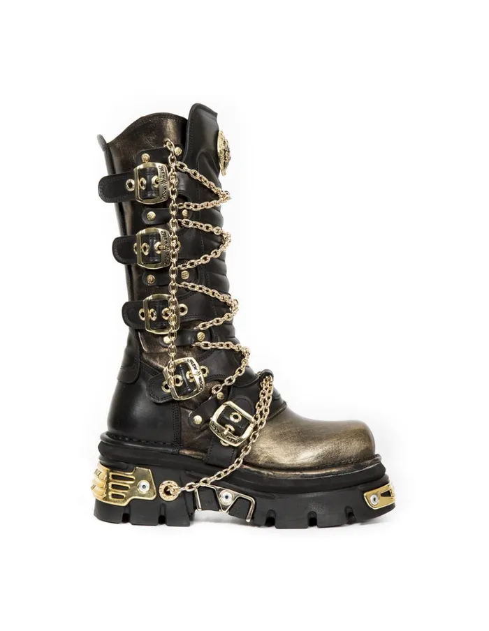 WomenMen High Boot Metallic M1013C3 New Rock High Boots WomenMen High Boot Metallic M1013C3 New Rock High Boots