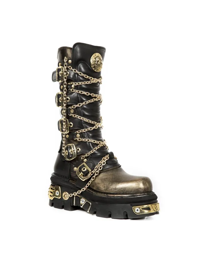 WomenMen High Boot Metallic M1013C3 New Rock High Boots WomenMen High Boot Metallic M1013C3 New Rock High Boots