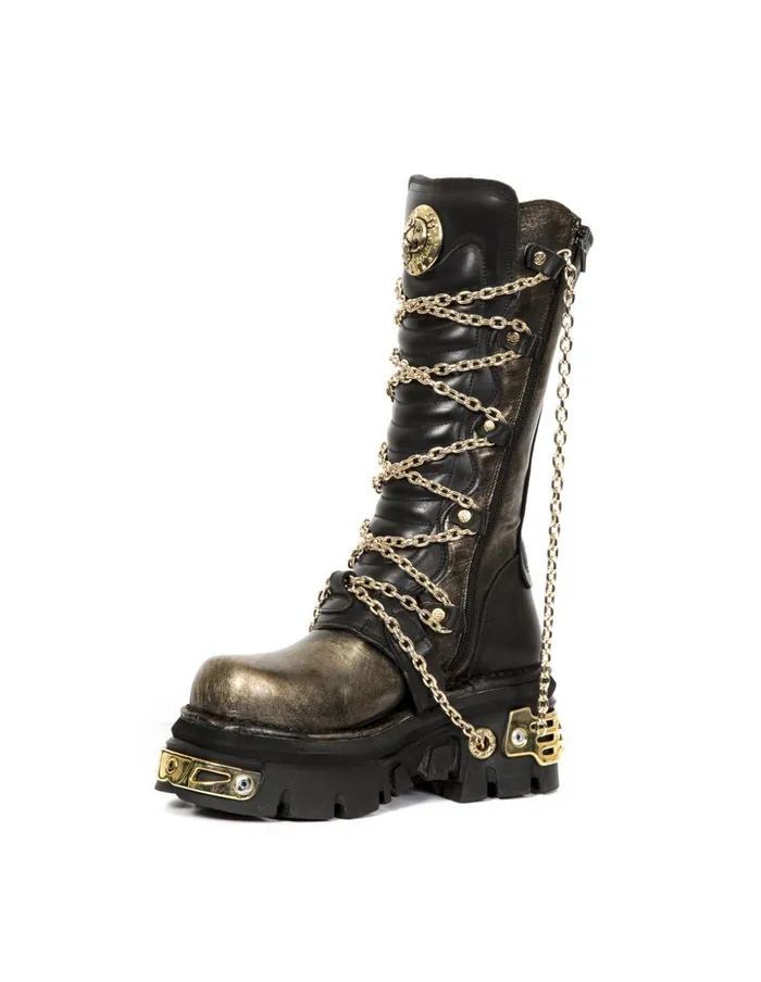 WomenMen High Boot Metallic M1013C3 New Rock High Boots WomenMen High Boot Metallic M1013C3 New Rock High Boots