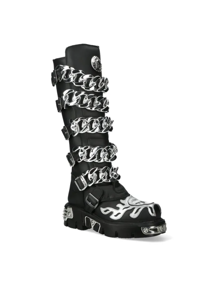 WomenMen MMet033C2 New Rock High Boots WomenMen MMet033C2 New Rock High Boots