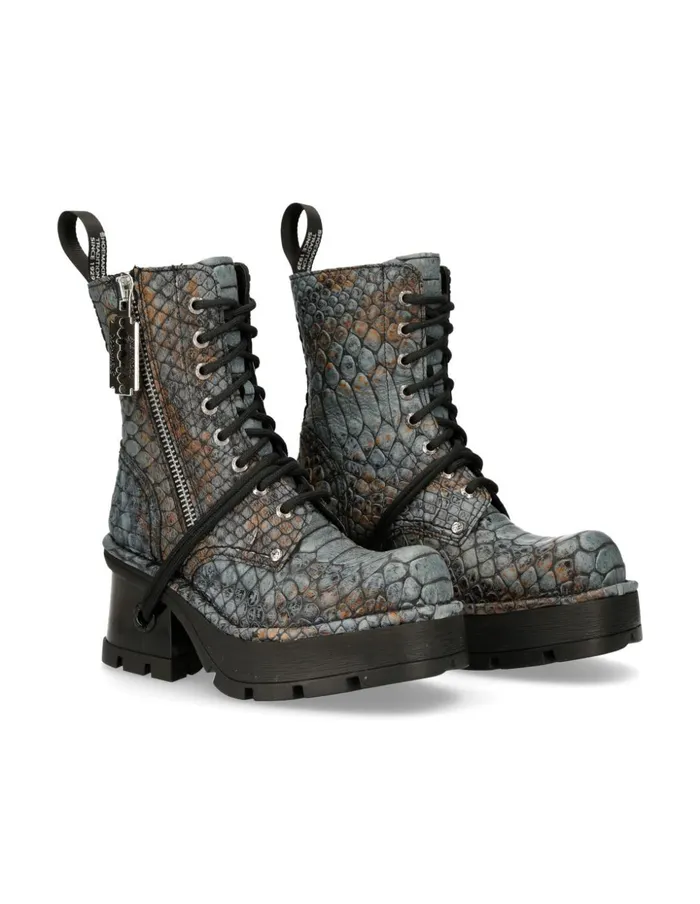 WomenMen Metallic M1045C6 New Rock Boots