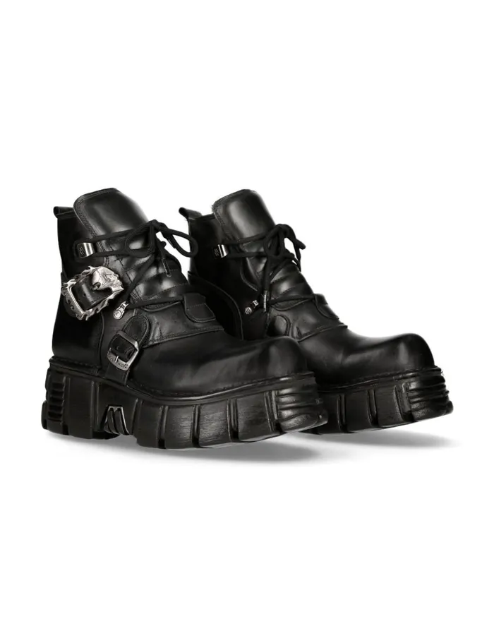 WomenMen Metallic M1493C1 New Rock Boots