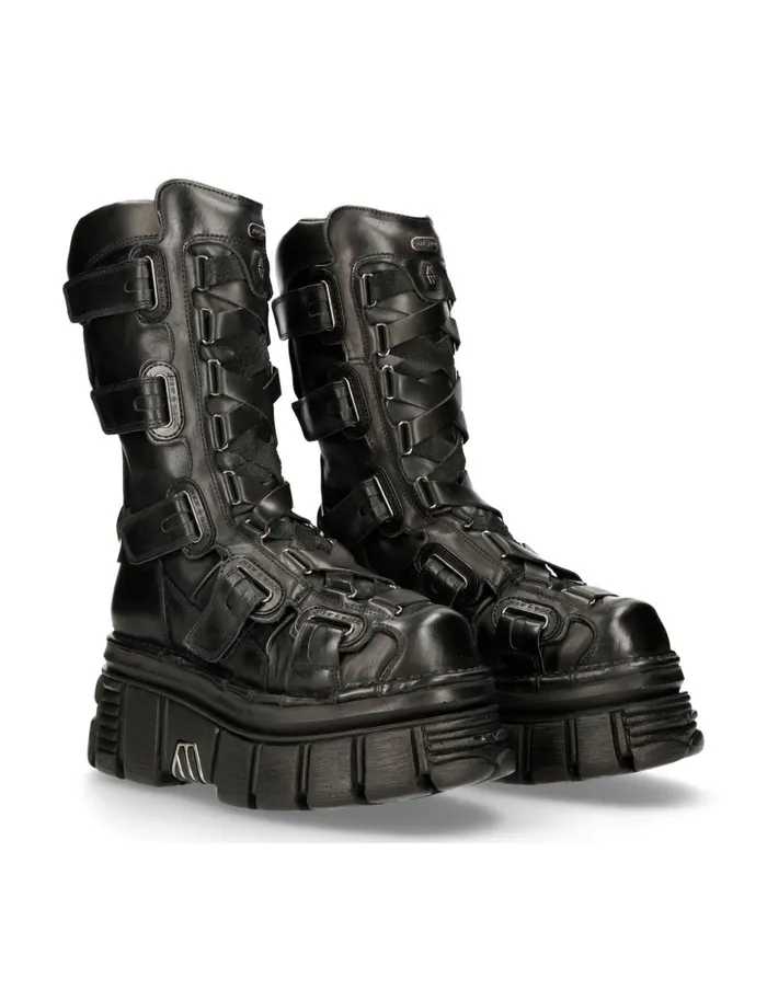 WomenMen Metallic M189C12 New Rock Boots