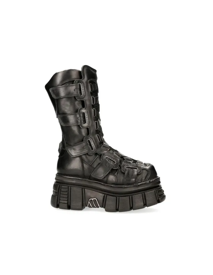 WomenMen Metallic M189C12 New Rock Boots WomenMen Metallic M189C12 New Rock Boots