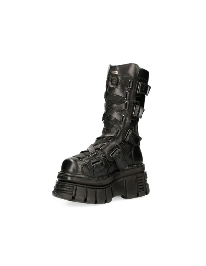 WomenMen Metallic M189C12 New Rock Boots WomenMen Metallic M189C12 New Rock Boots