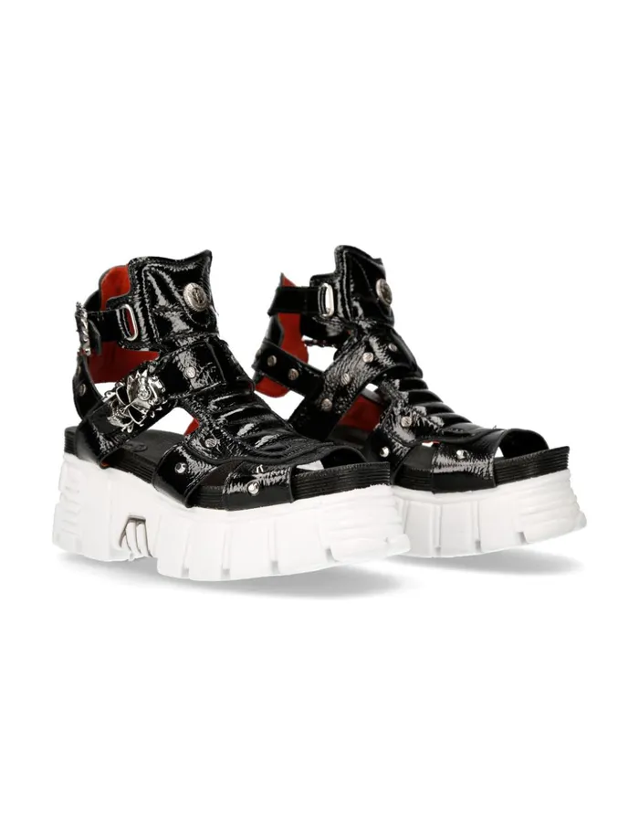 WomenMen Metallic MBios104C1 New Rock Sandals