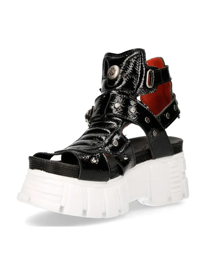 WomenMen Metallic MBios104C1 New Rock Sandals WomenMen Metallic MBios104C1 New Rock Sandals