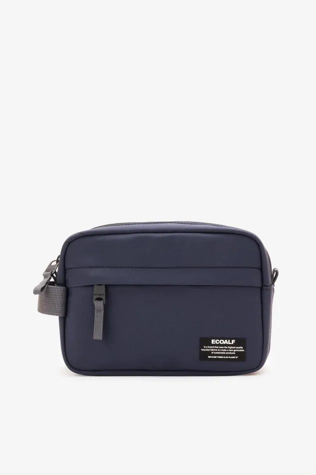 WomenMen Navy Blue Camo Toiletry Bag Ecoalf Toiletry Bags