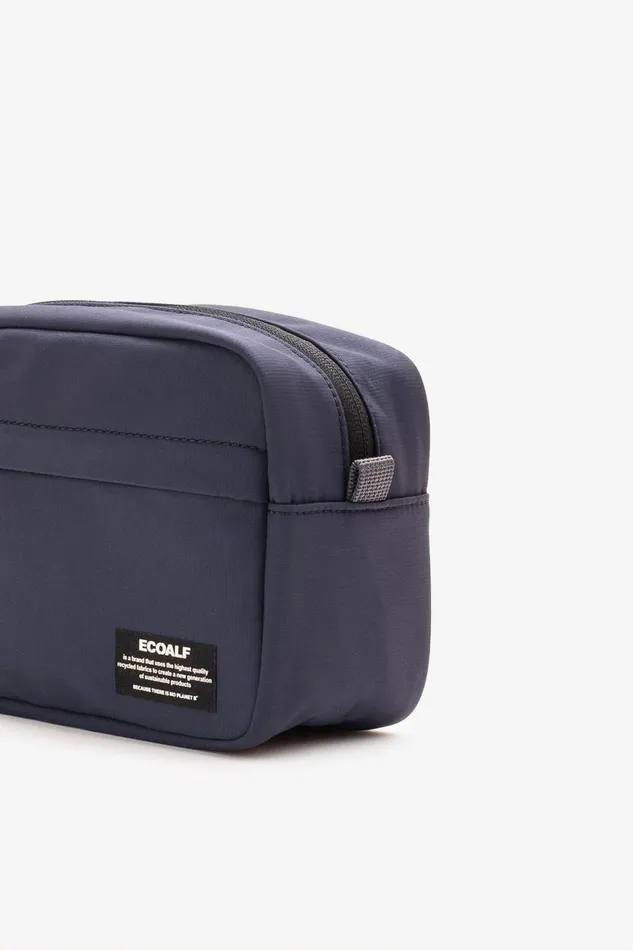 WomenMen Navy Blue Camo Toiletry Bag Ecoalf Toiletry Bags