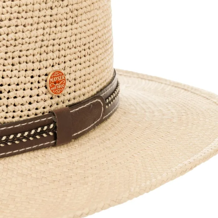 WomenMen Straw Hats Mayser Bradley Crochet Panama Hat Nature WomenMen Straw Hats Mayser Bradley Crochet Panama Hat Nature