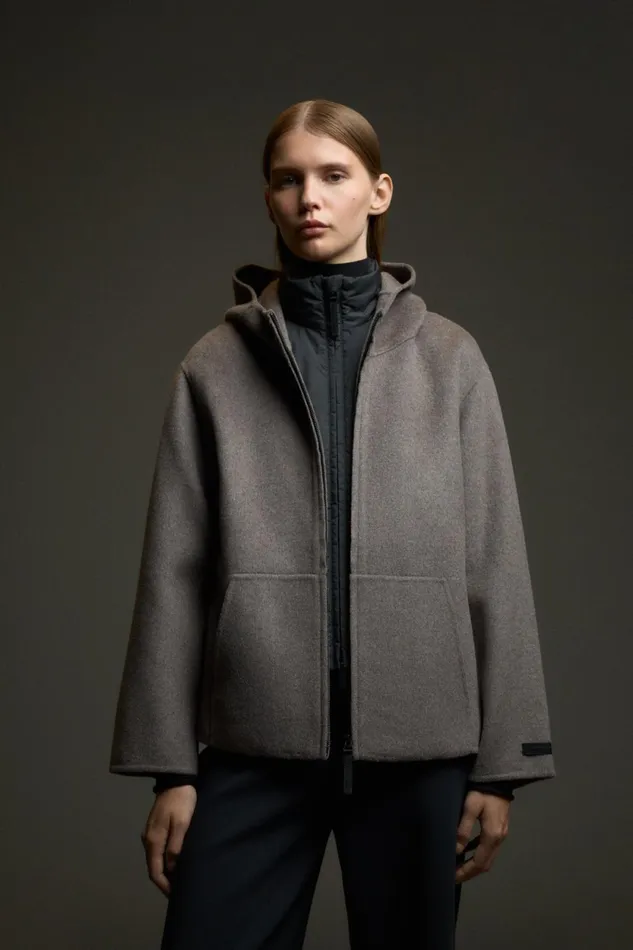 WomenMen Taupe Afrodita Jacket Ecoalf Onepointzero