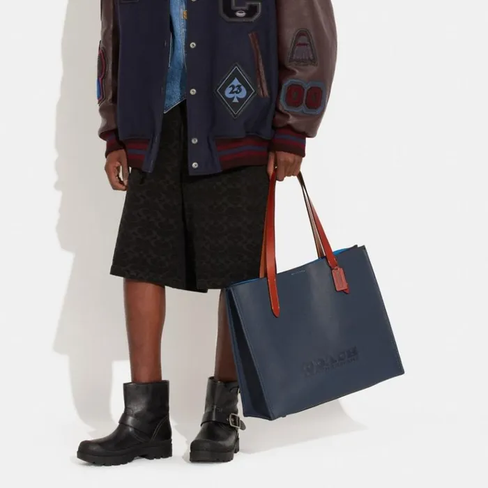 WomenMen Totes and Carryalls Coach Relay Tote Denim