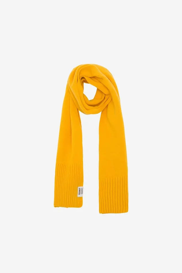 WomenMen Yellow Wool Scarf Ecoalf Hats And Scarves