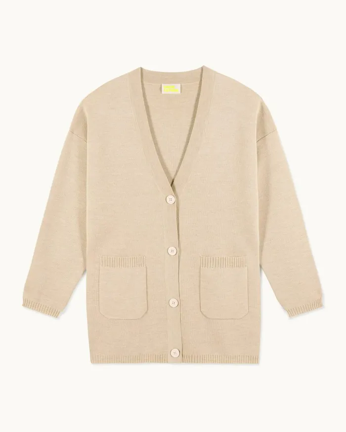 Women Merino Wool Sweaters From Future Sweater Cardigan Heather Beige
