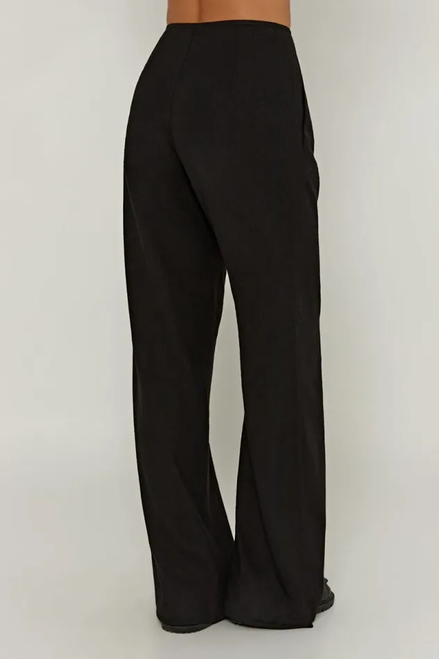 Women Meshki Bottoms Adina Linen Pant 8211 Black