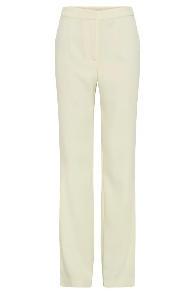 Women Meshki Bottoms Allanah Suiting Straight Leg Pant 8211 Pastel Lemon