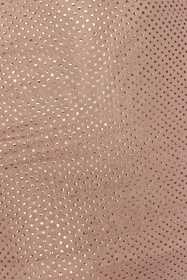 Women Meshki Bottoms Andrea Diamante Mini Skirt 8211 Nude