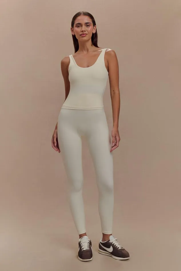 Women Meshki Bottoms Callie Active Leggings 8211 Ivory