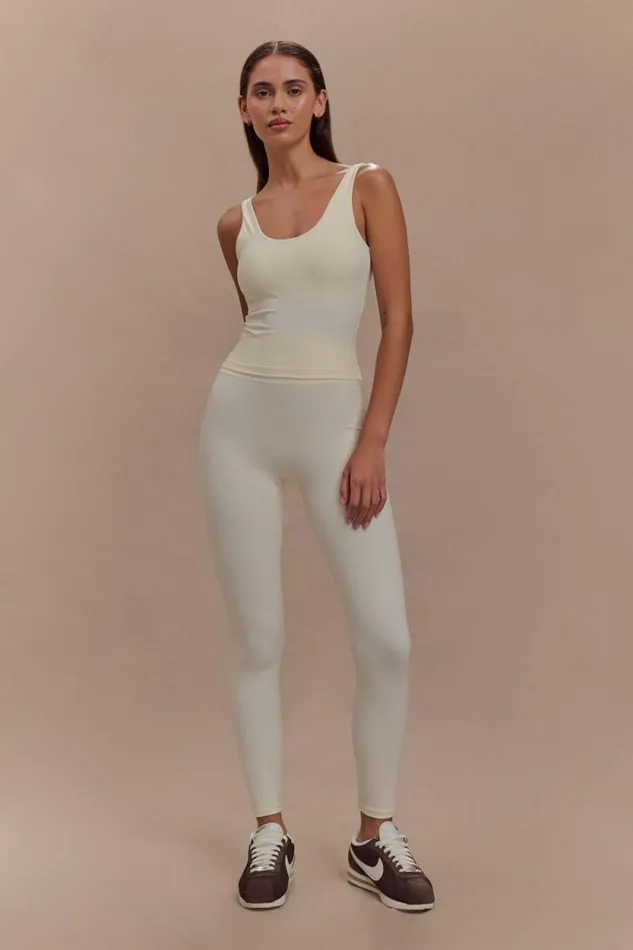 Women Meshki Bottoms Callie Active Leggings 8211 Ivory