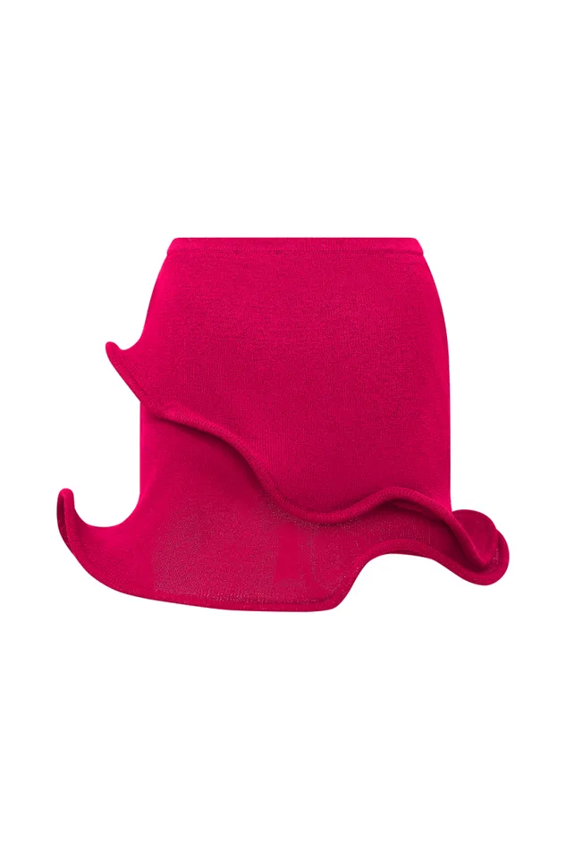 Women Meshki Bottoms Haisley Knit Mini Skirt 8211 Raspberry