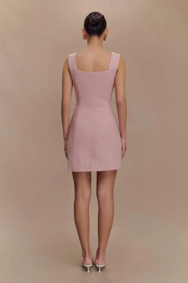 Women Meshki Dresses Desire Boucle Mini Dress 8211 Powder Pink