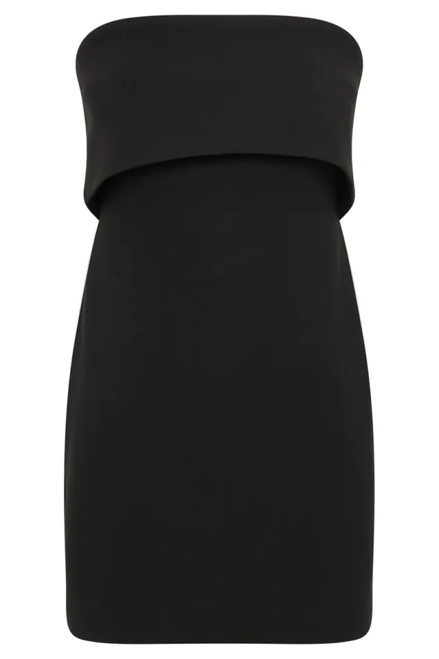 Women Meshki Dresses Mariska Strapless Crepe Mini Dress 8211 Black