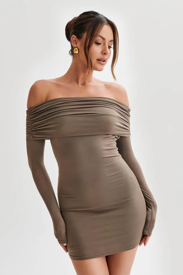 Women Meshki Dresses Nicky Off Shoulder Slinky Mini Dress 8211 Coco