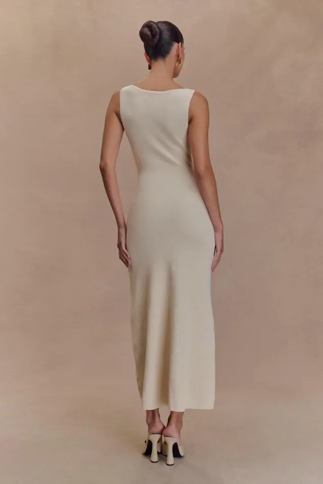Women Meshki Dresses Sawyer Sleeveless Buttoned Maxi Dress 8211 Ivory