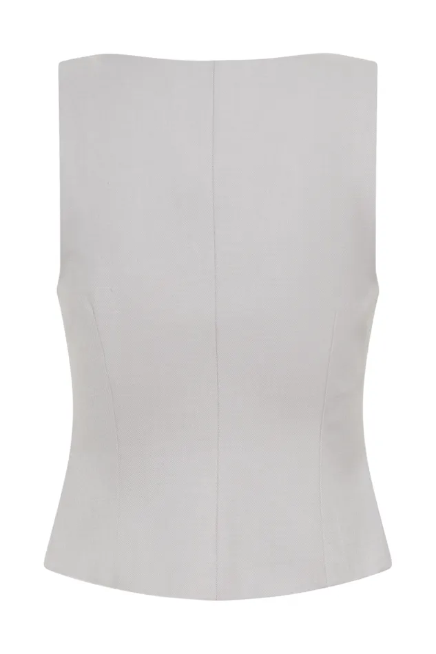 Women Meshki Tops Aspen Suiting Vest 8211 Grey