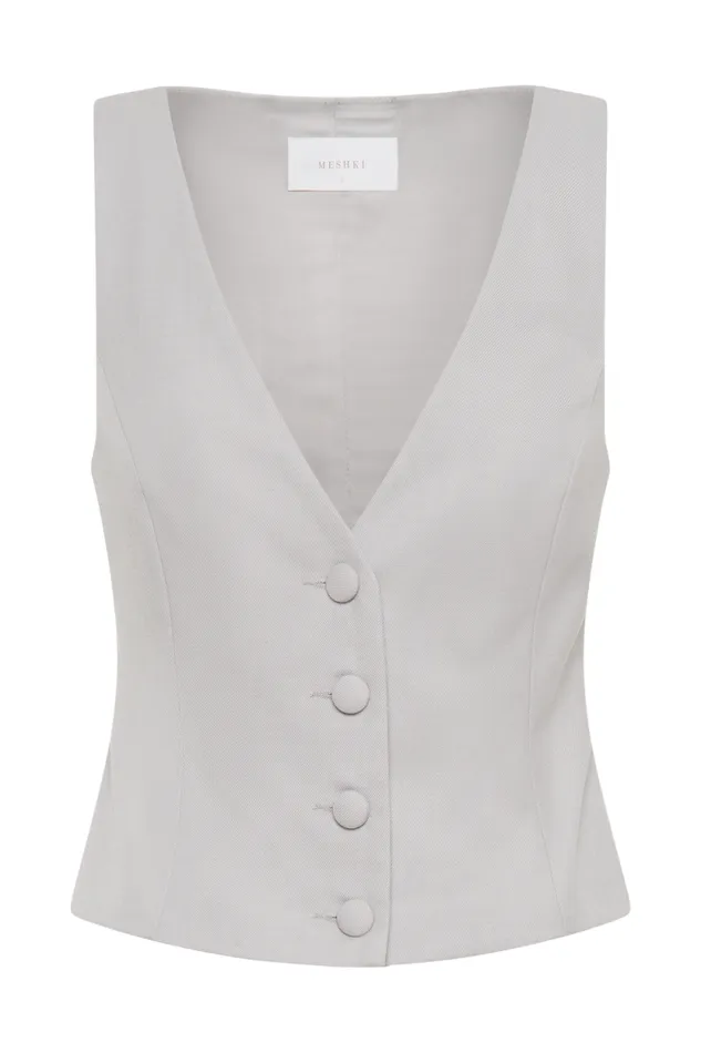 Women Meshki Tops Aspen Suiting Vest 8211 Grey