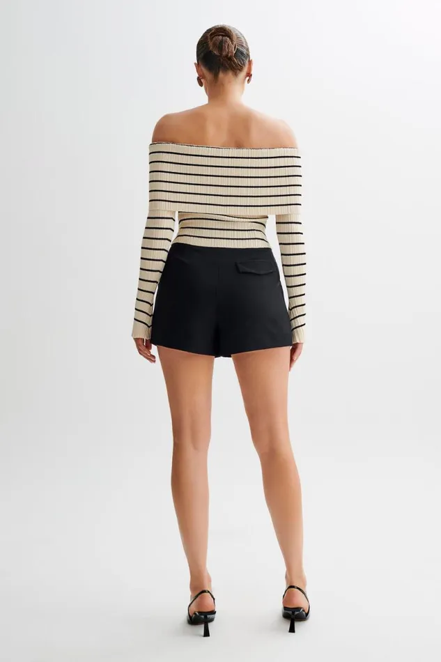 Women Meshki Tops Dominica Off Shoulder Knit Top 8211 Ivory